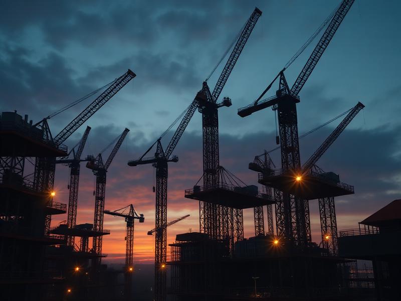 Construction 3D animation visual